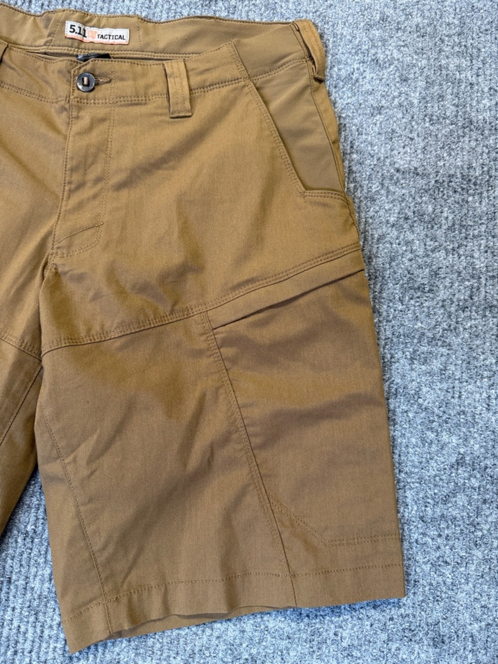 5.11 Apex Men's Tactical Battle Brown 10 Pockets Cargo Shorts 36 Waist - Picture 3 of 14